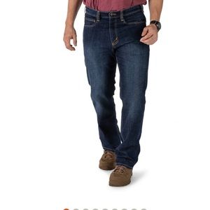 Defender-flex regular dark wash indigo 38x34 new 5.11